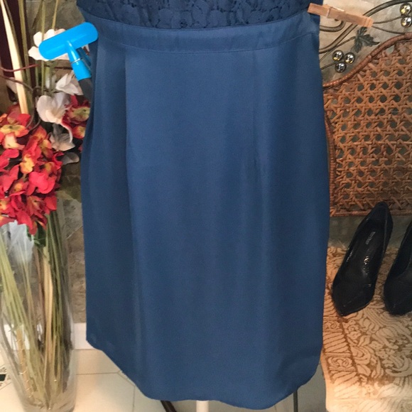 Tevolio. Navy blue dress lace top polyester bottom - Picture 4 of 8